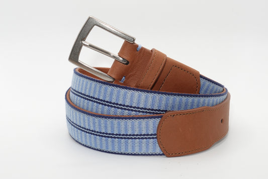 Newport Woven Belt - Sky Blue/Arctic Blue/Navy
