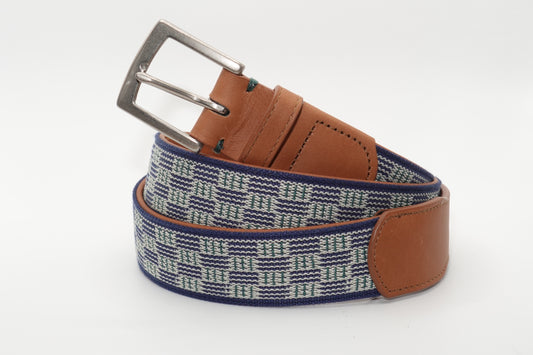 Jackson Hole Woven Belt - Stone/Hunt Green/Navy