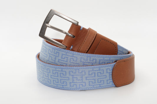 Telluride Woven Belt - Sky Blue/Arctic Blue
