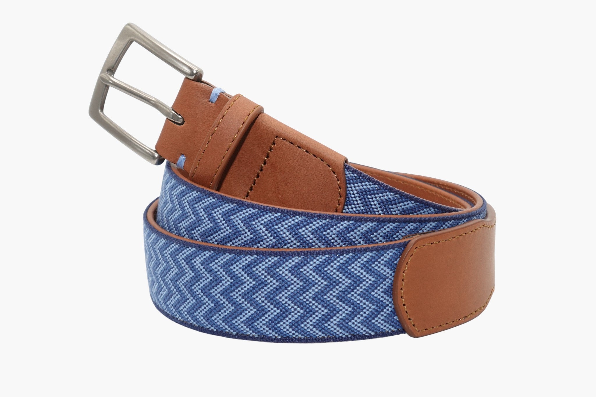 Malibu Woven Belt - Cottage Blue/Navy