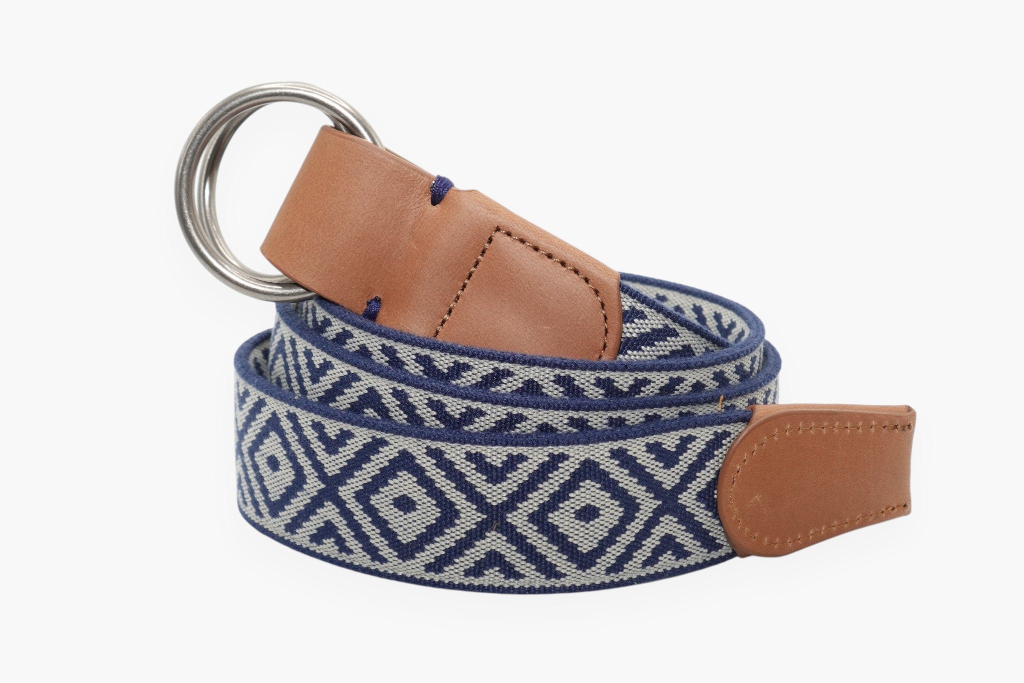 Southampton O-Ring Woven Belt - Navy
