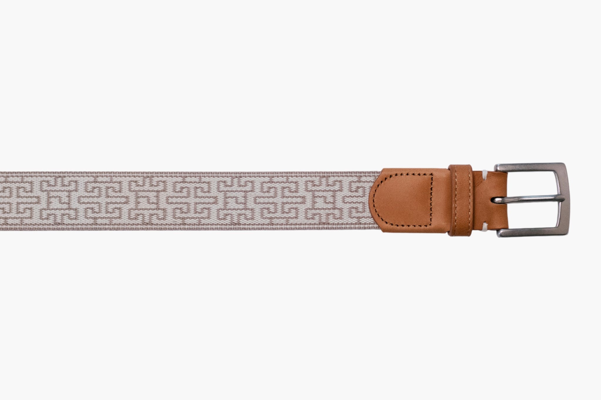 Telluride Woven Belt - Stone/British Khaki