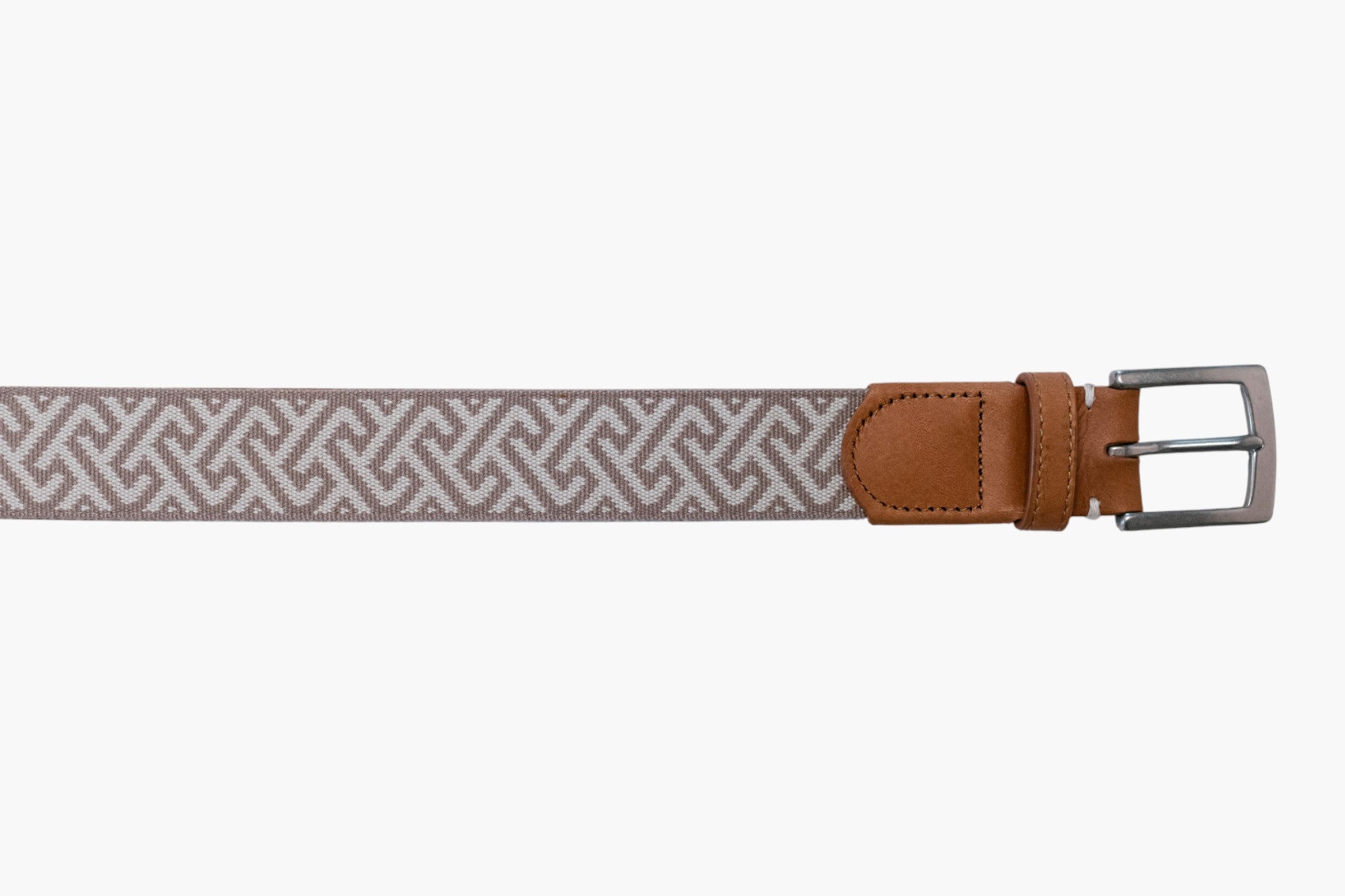 Charleston Woven Belt - Stone/British Khaki