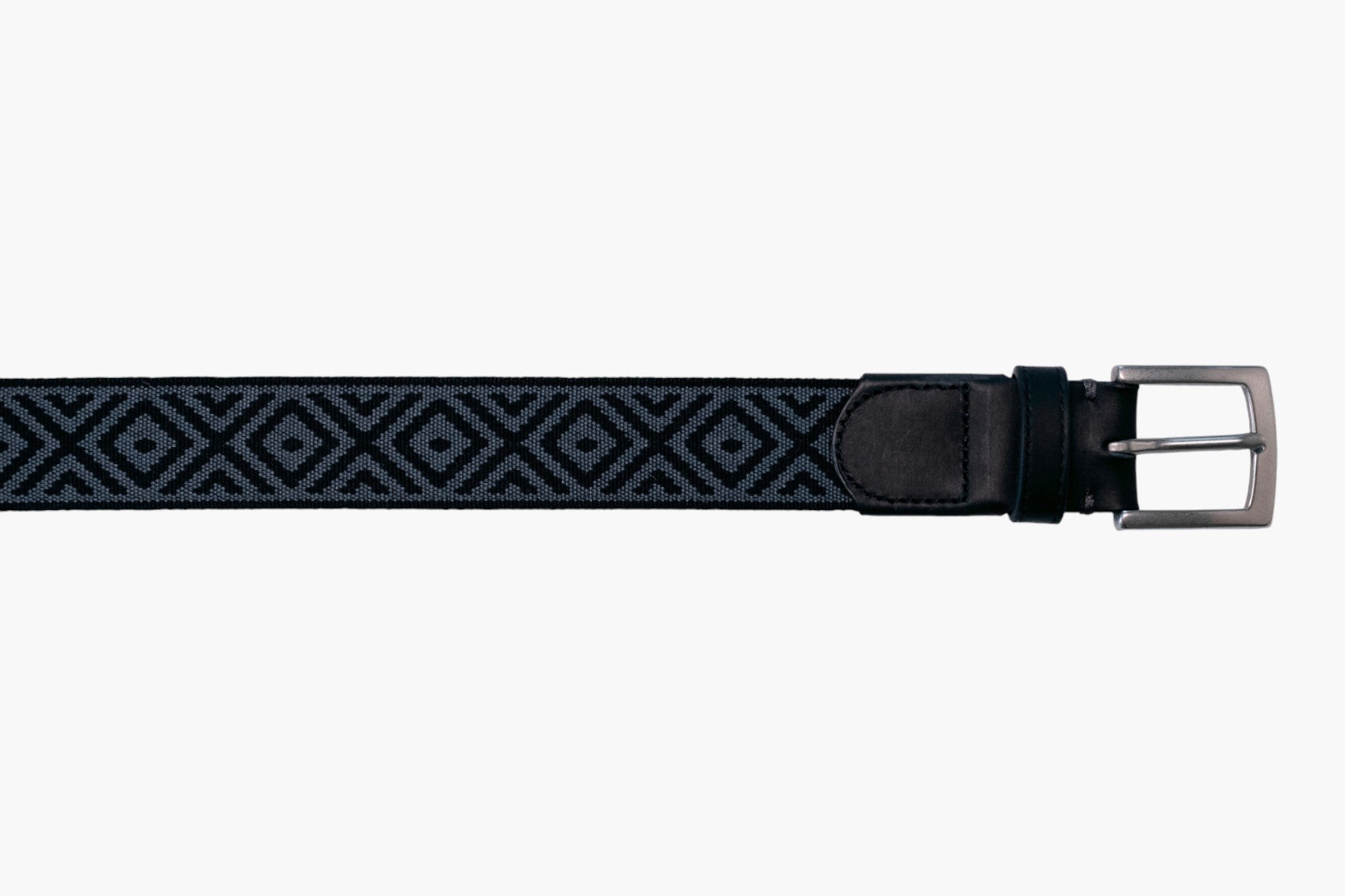 Southampton Woven Belt - Black/Charcoal