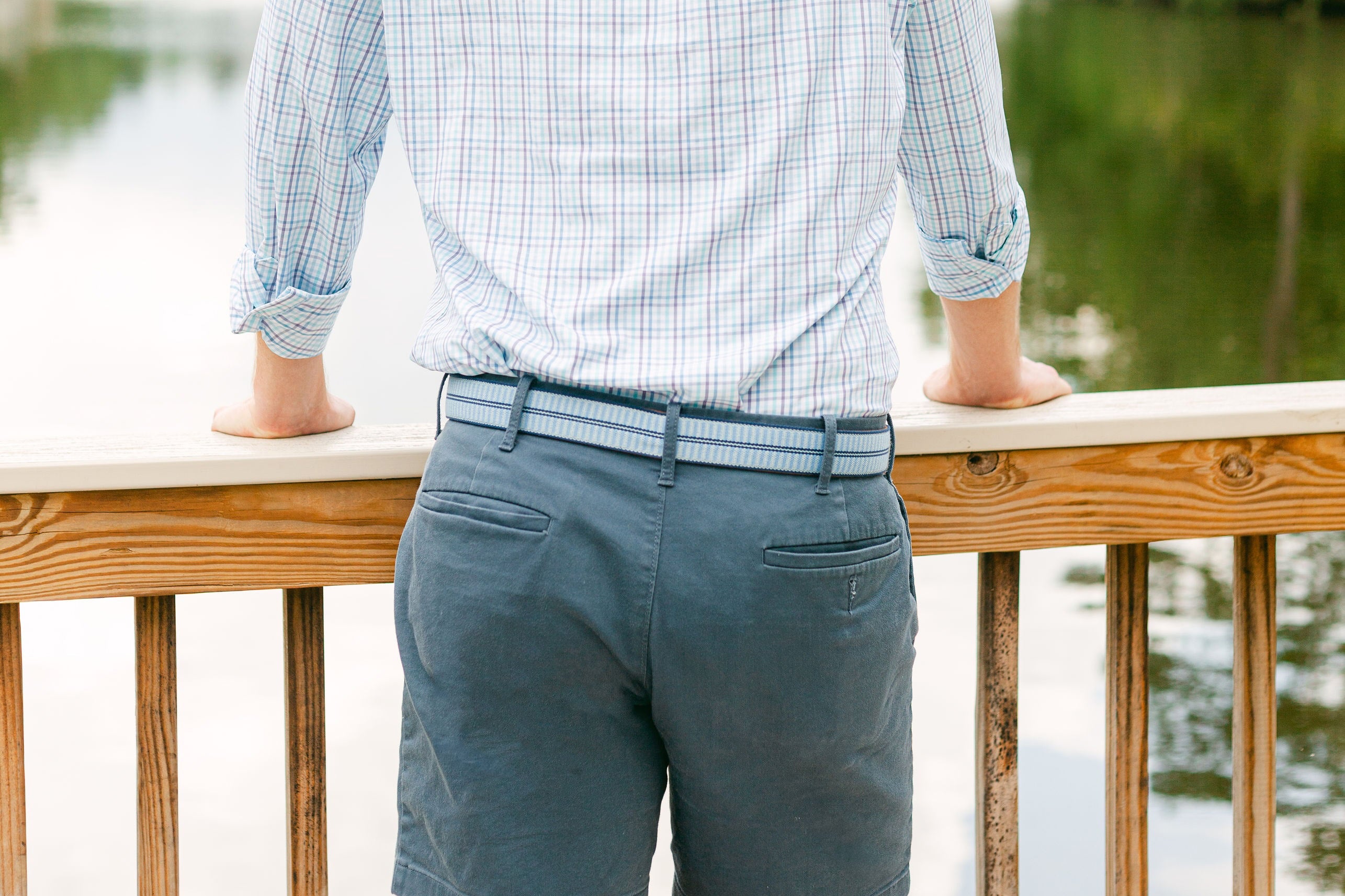 Newport Woven Belt - Sky Blue/Arctic Blue/Navy