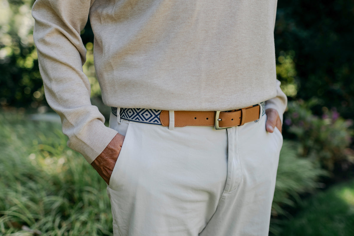 Southampton Woven Belt - Navy