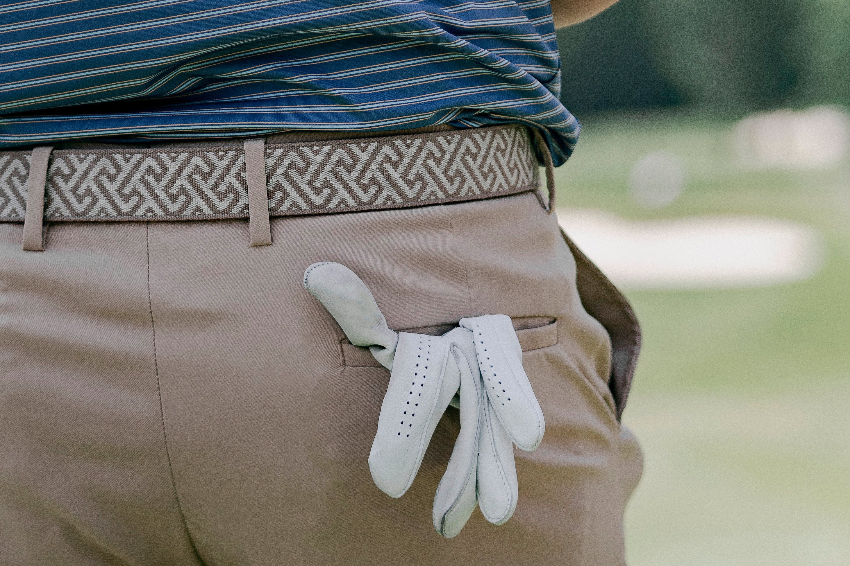 Charleston Woven Belt - Stone/British Khaki