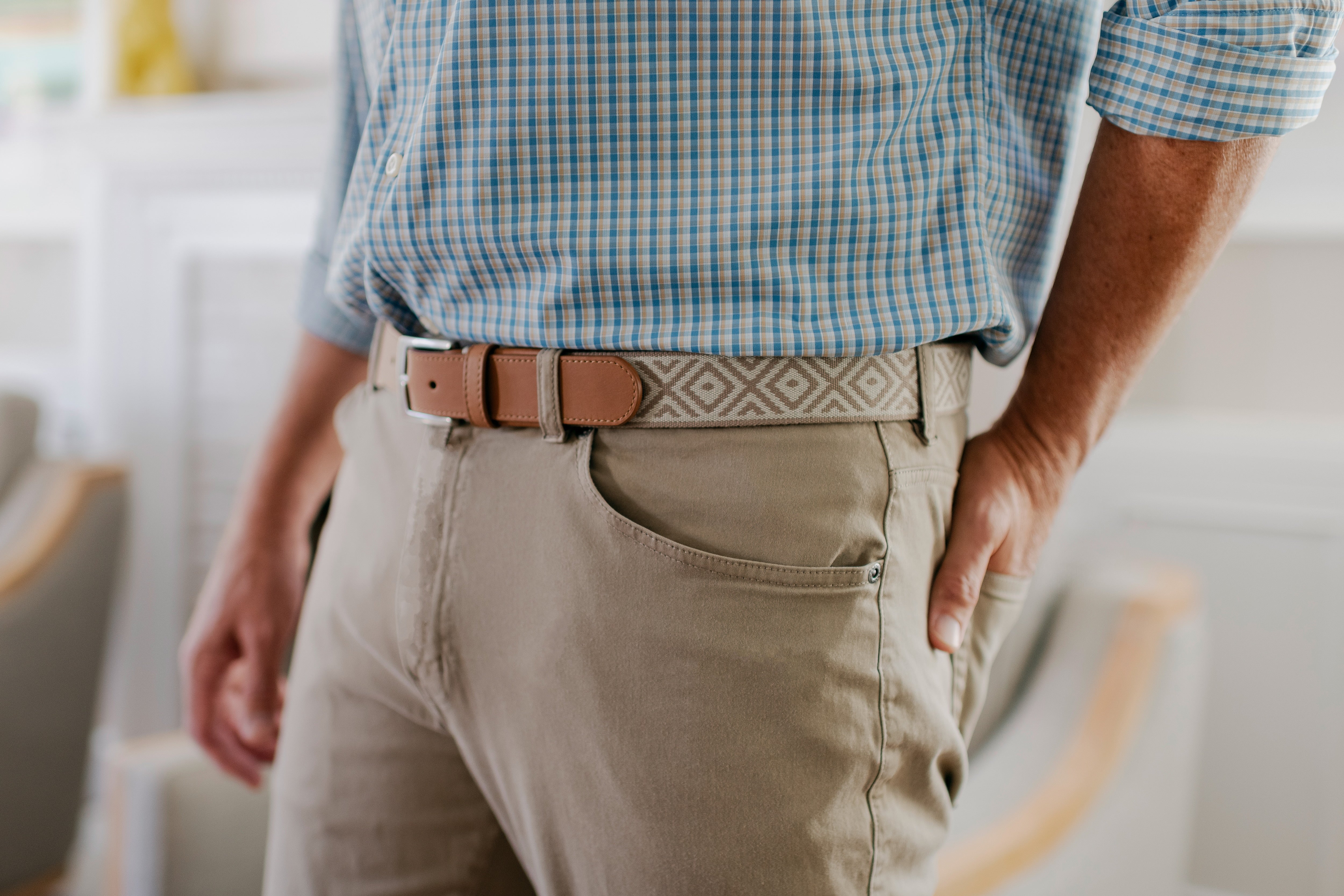 Southampton Woven Belt - British Khaki