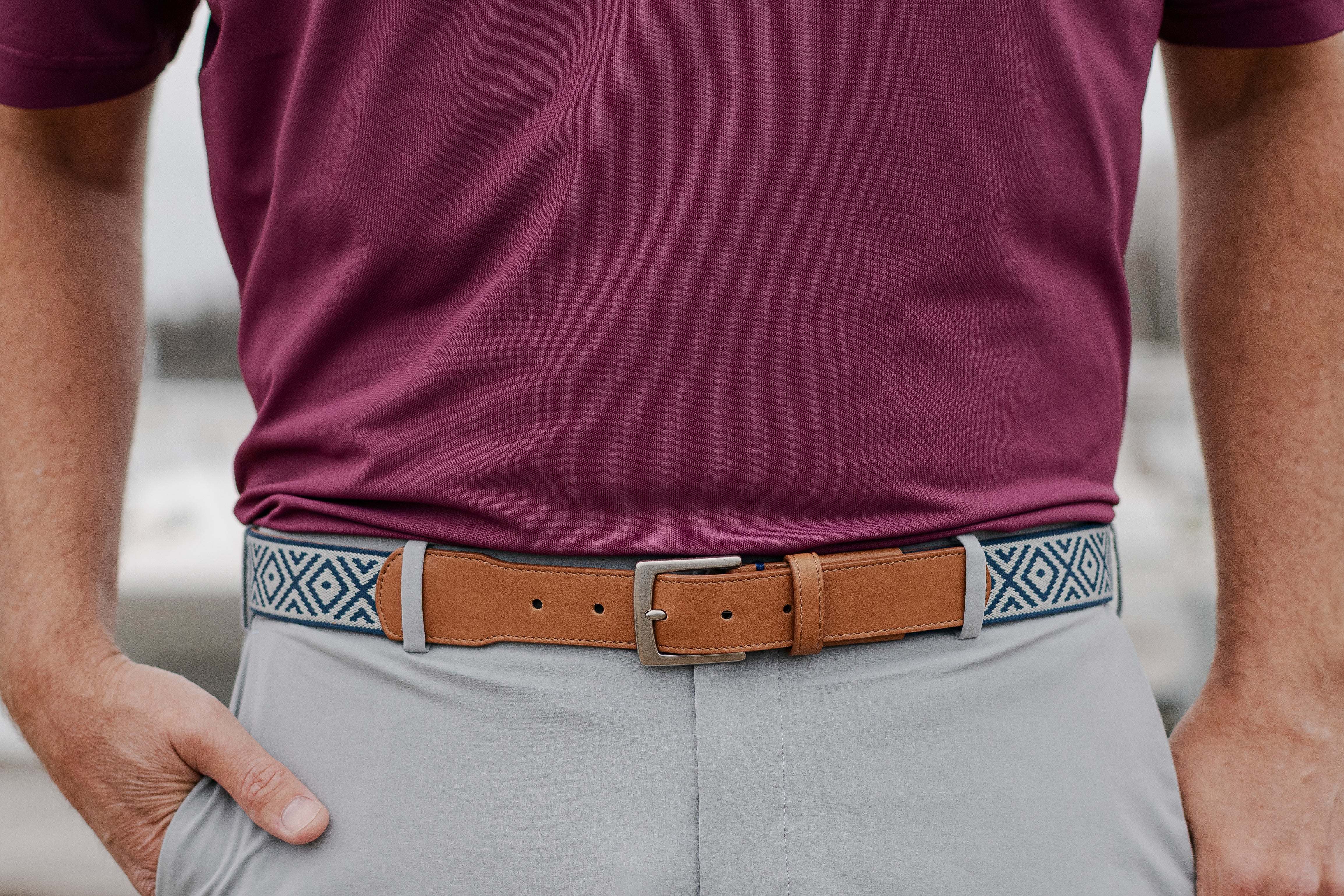 Southampton Woven Belt - Navy