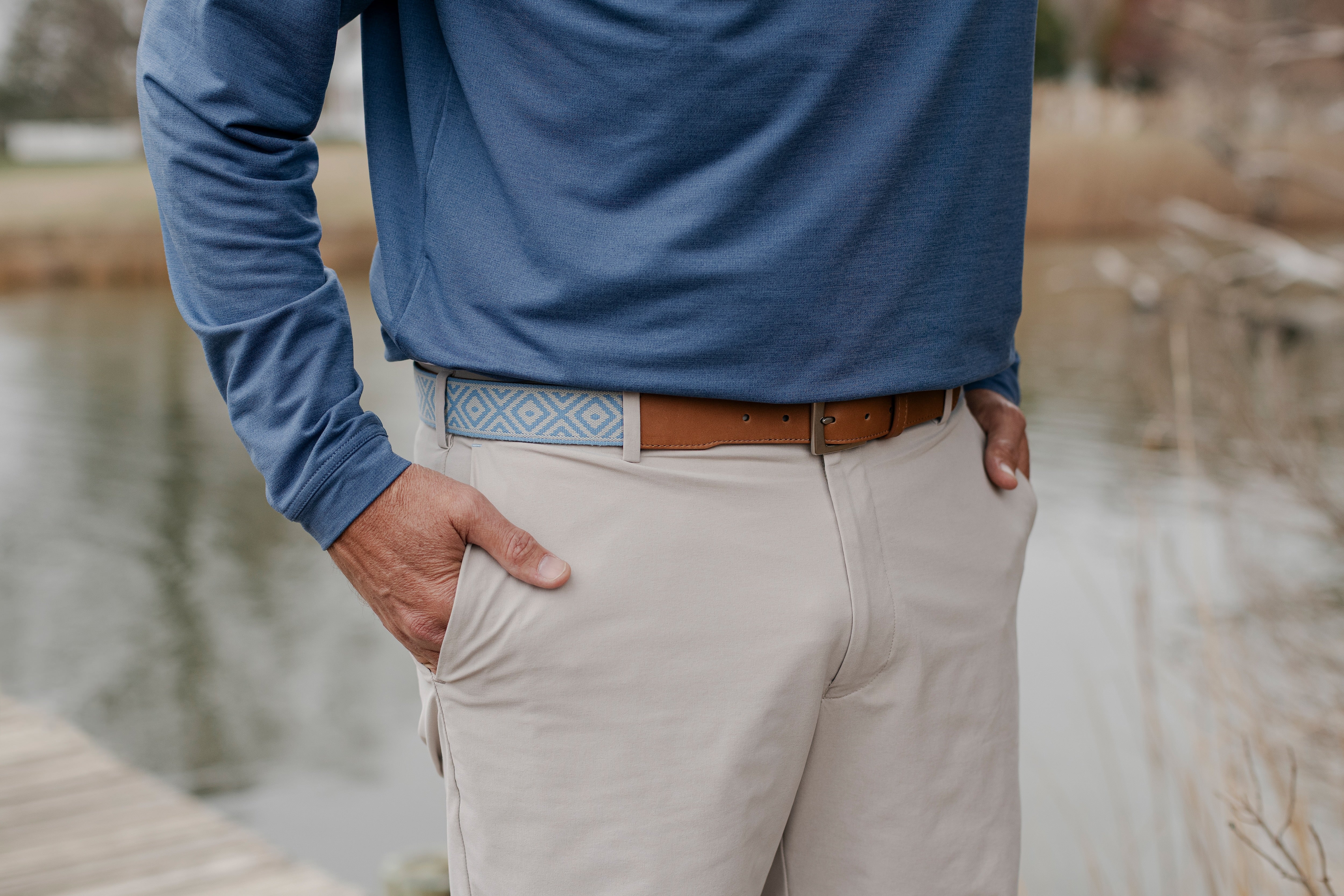 Southampton Woven Belt - Arctic Blue