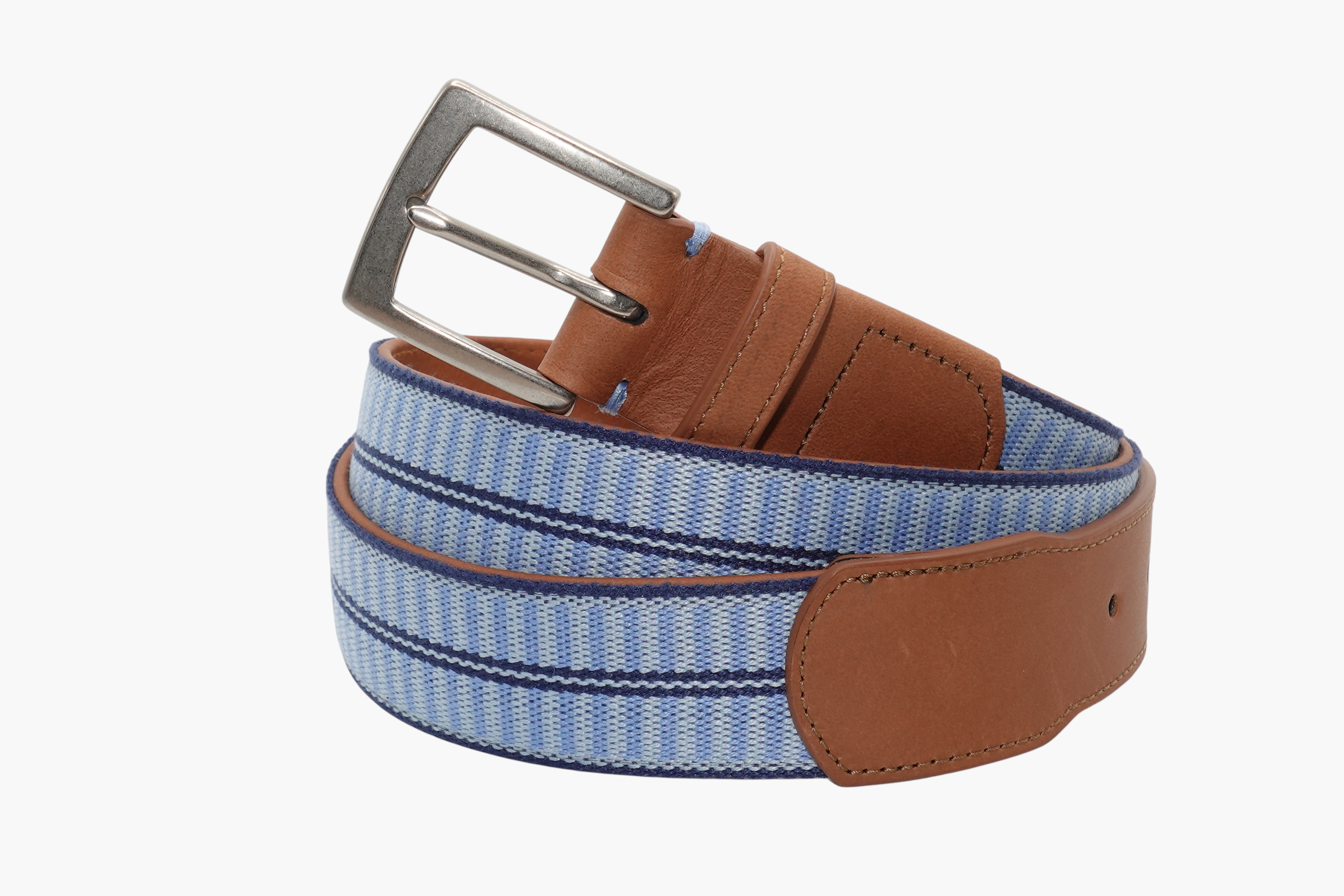 Newport Woven Youth Belt - Sky Blue/Arctic Blue/Navy