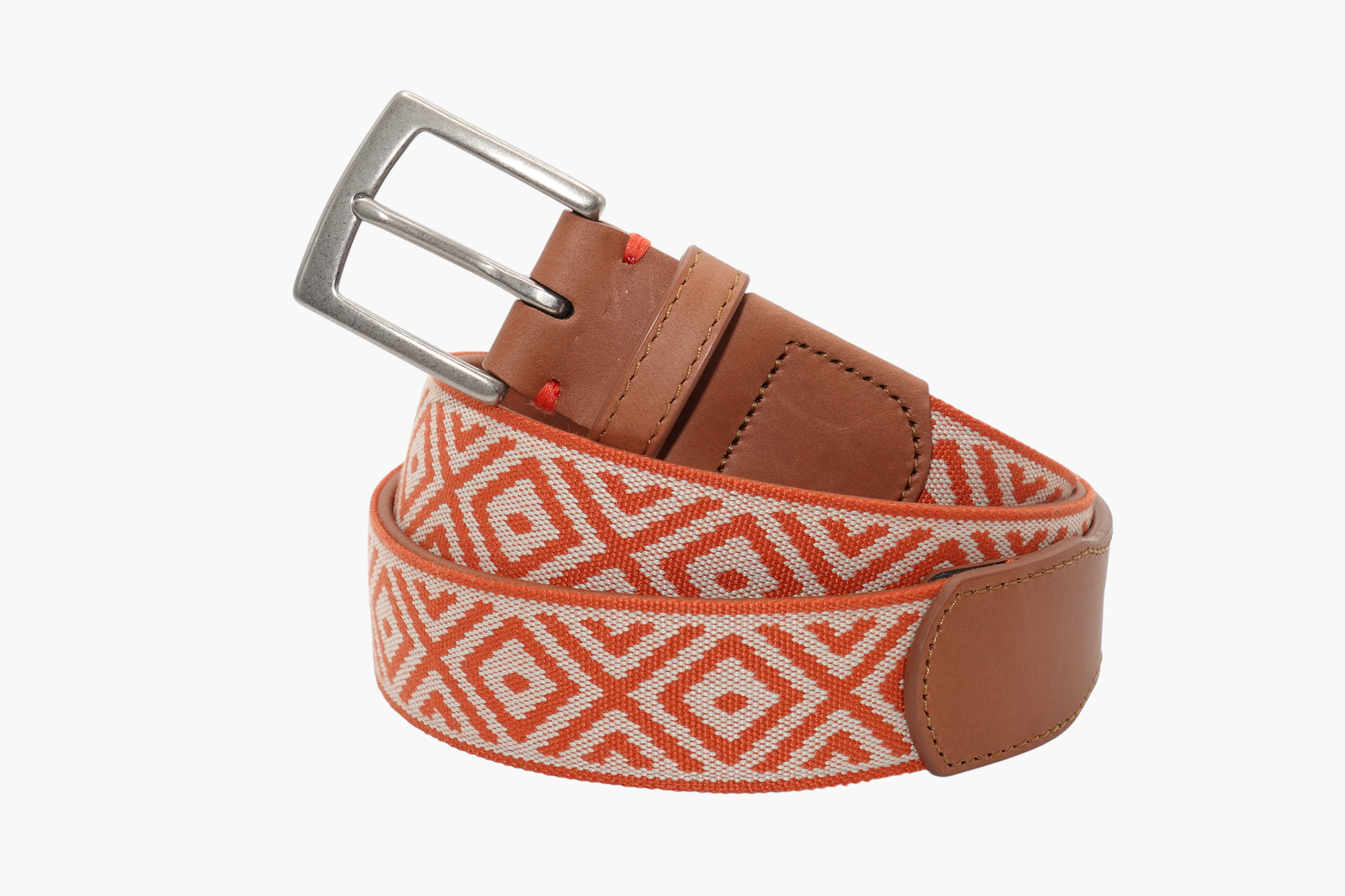 Southampton Woven Belt - Burnt Orange
