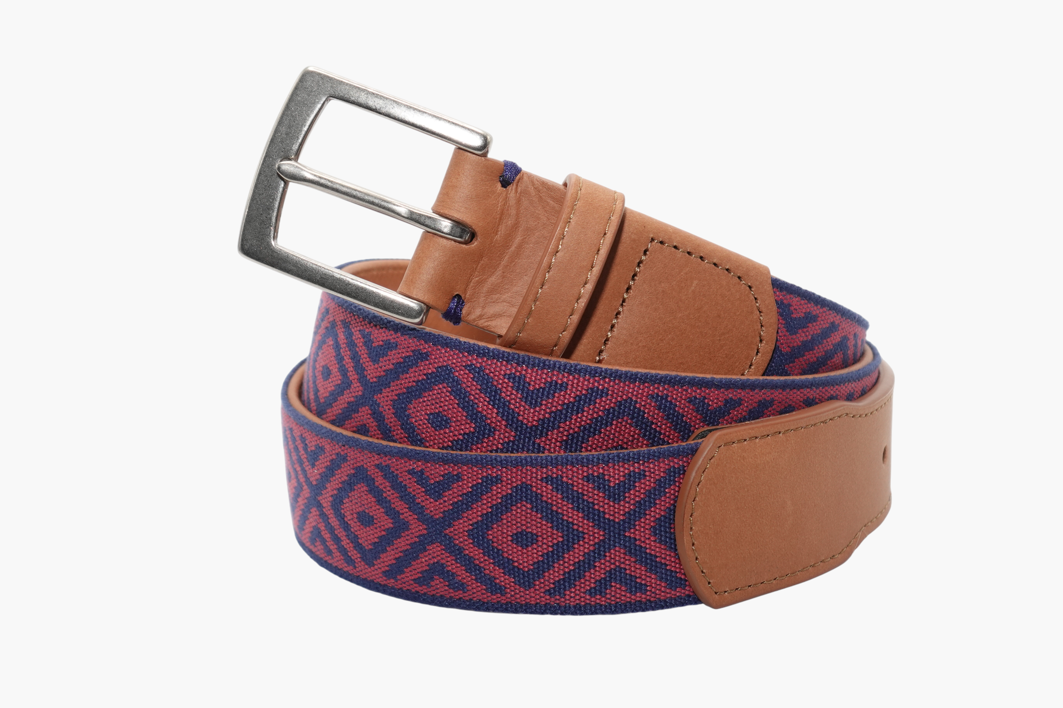 Southampton Woven Belt - Navy/Harbor Red