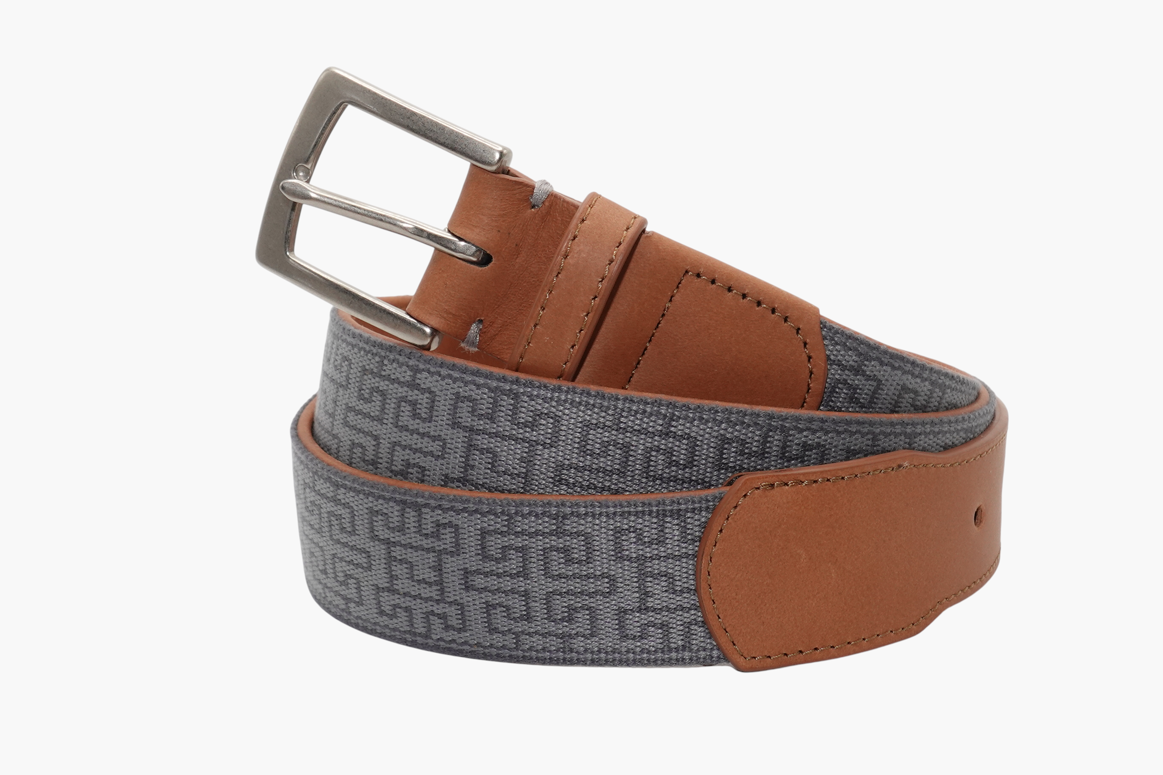 Telluride Woven Belt - Pewter/Charcoal