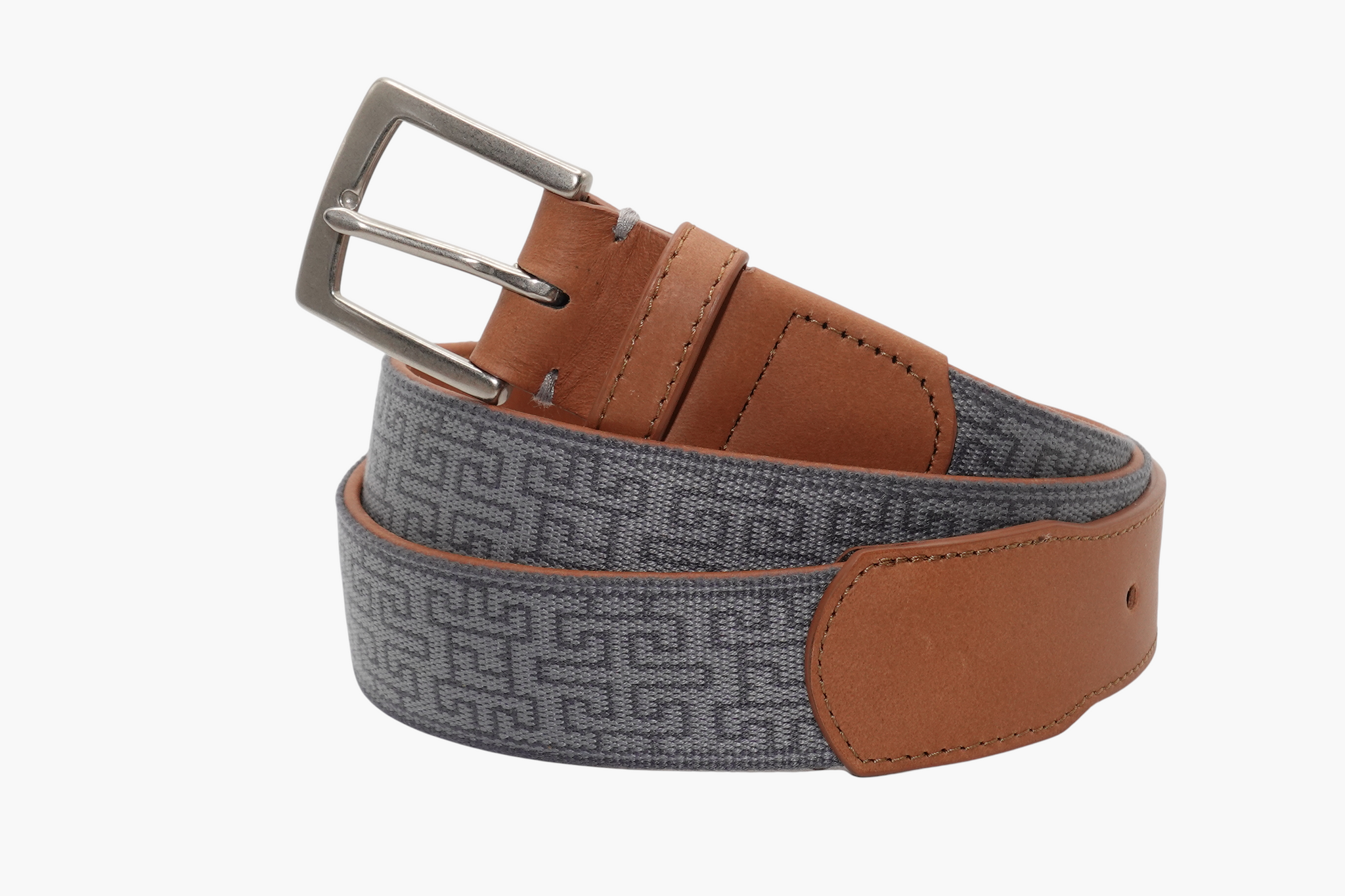 Telluride Woven Belt - Pewter/Charcoal