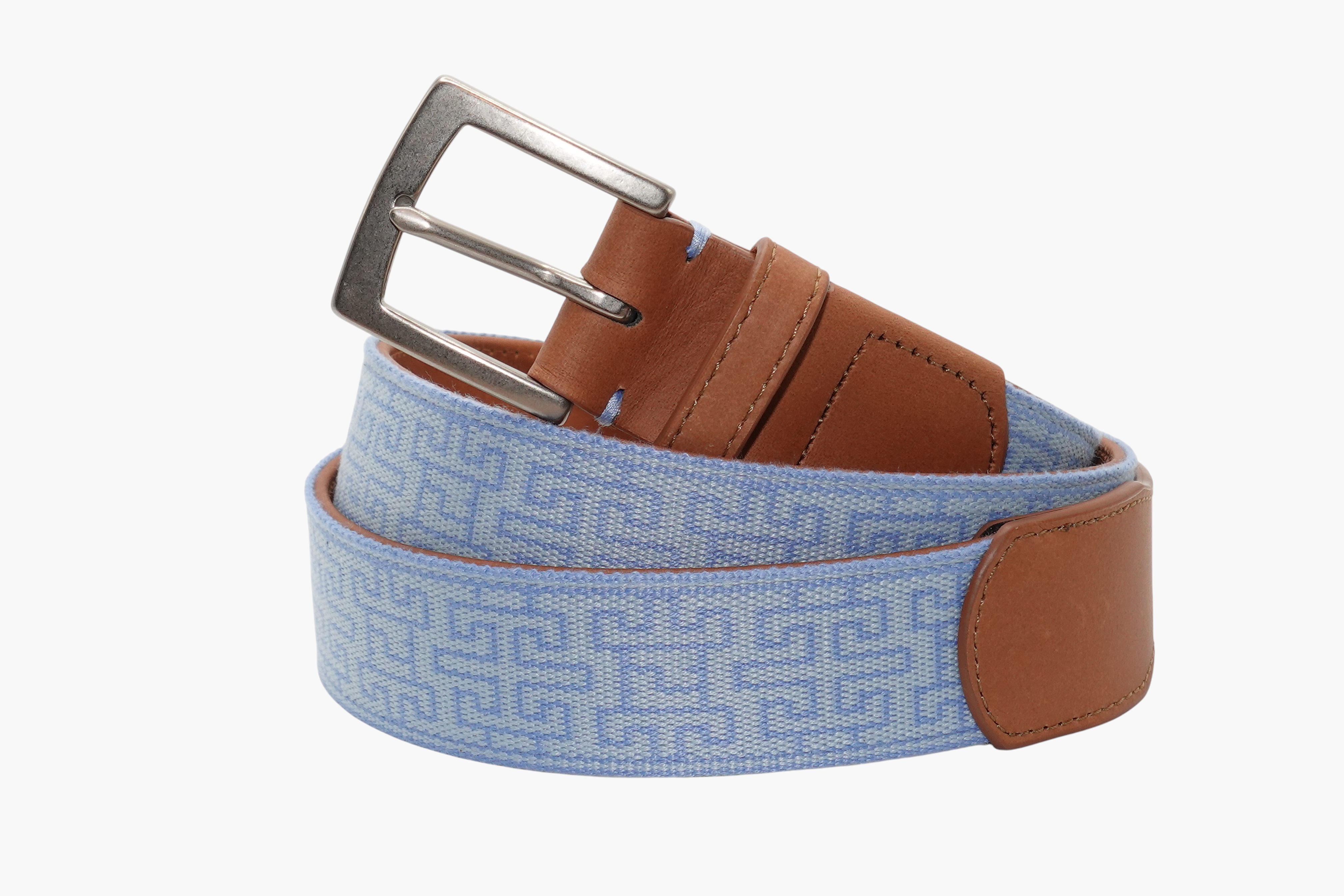 Telluride Woven Belt - Sky Blue/Arctic Blue