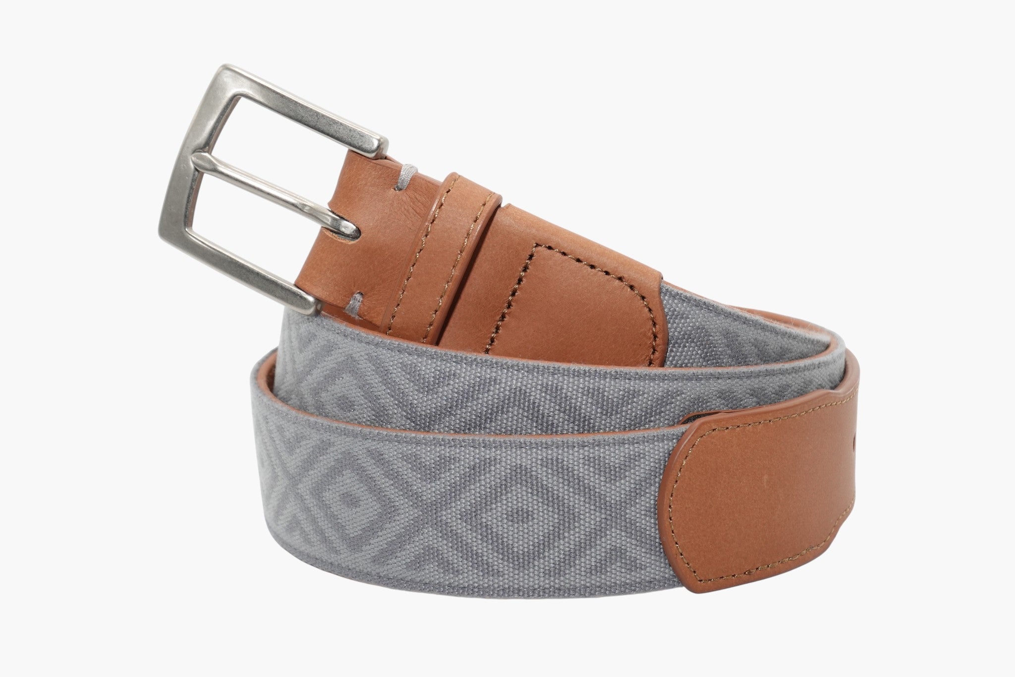 Southampton Woven Belt - Grey/Pewter