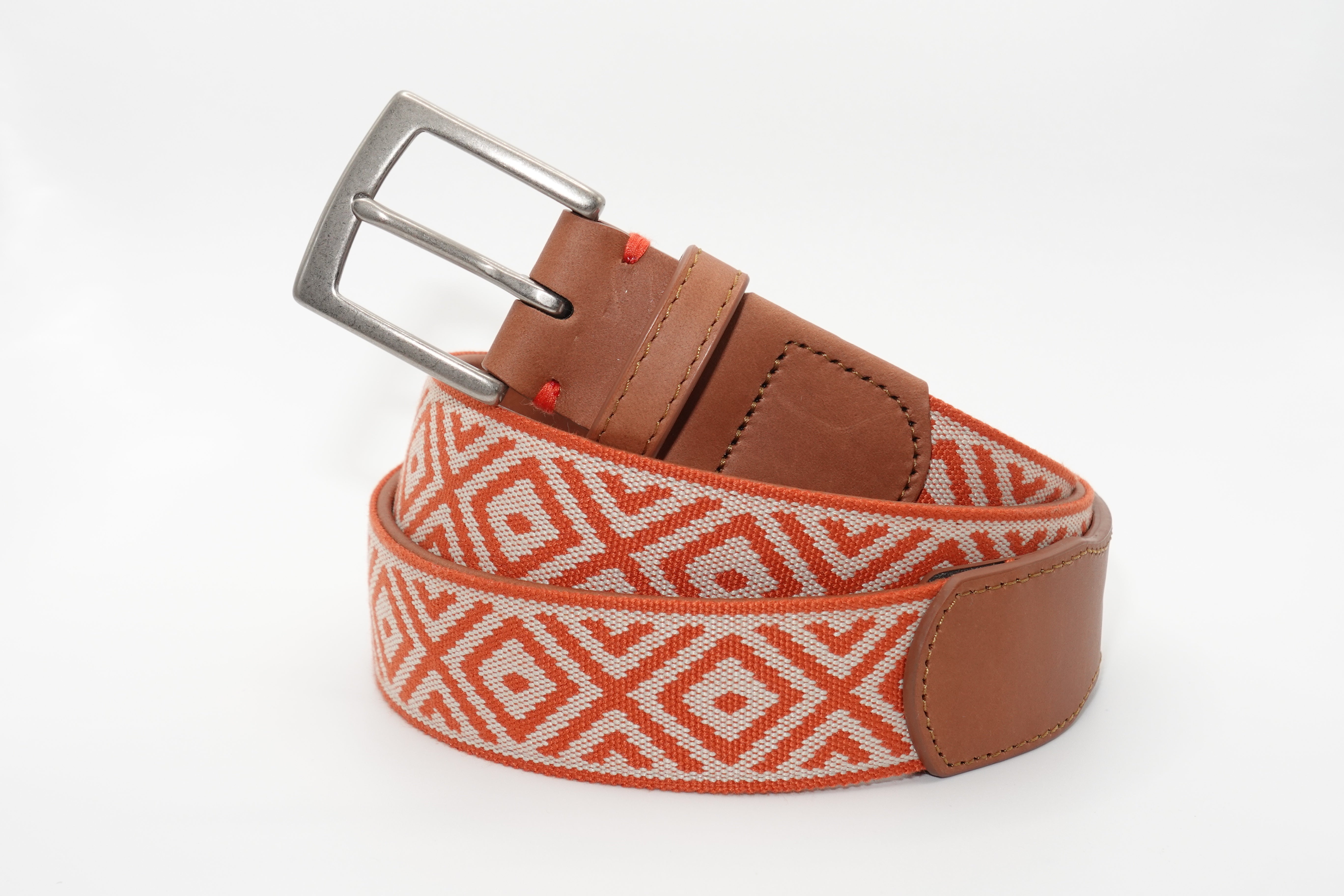 Southampton Woven Belt - Burnt Orange