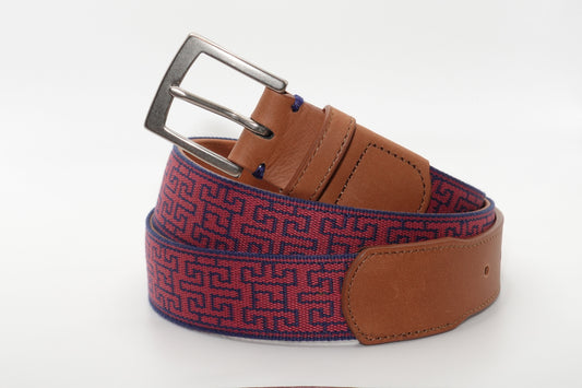 Telluride Woven Belt - Harbor Red/Navy