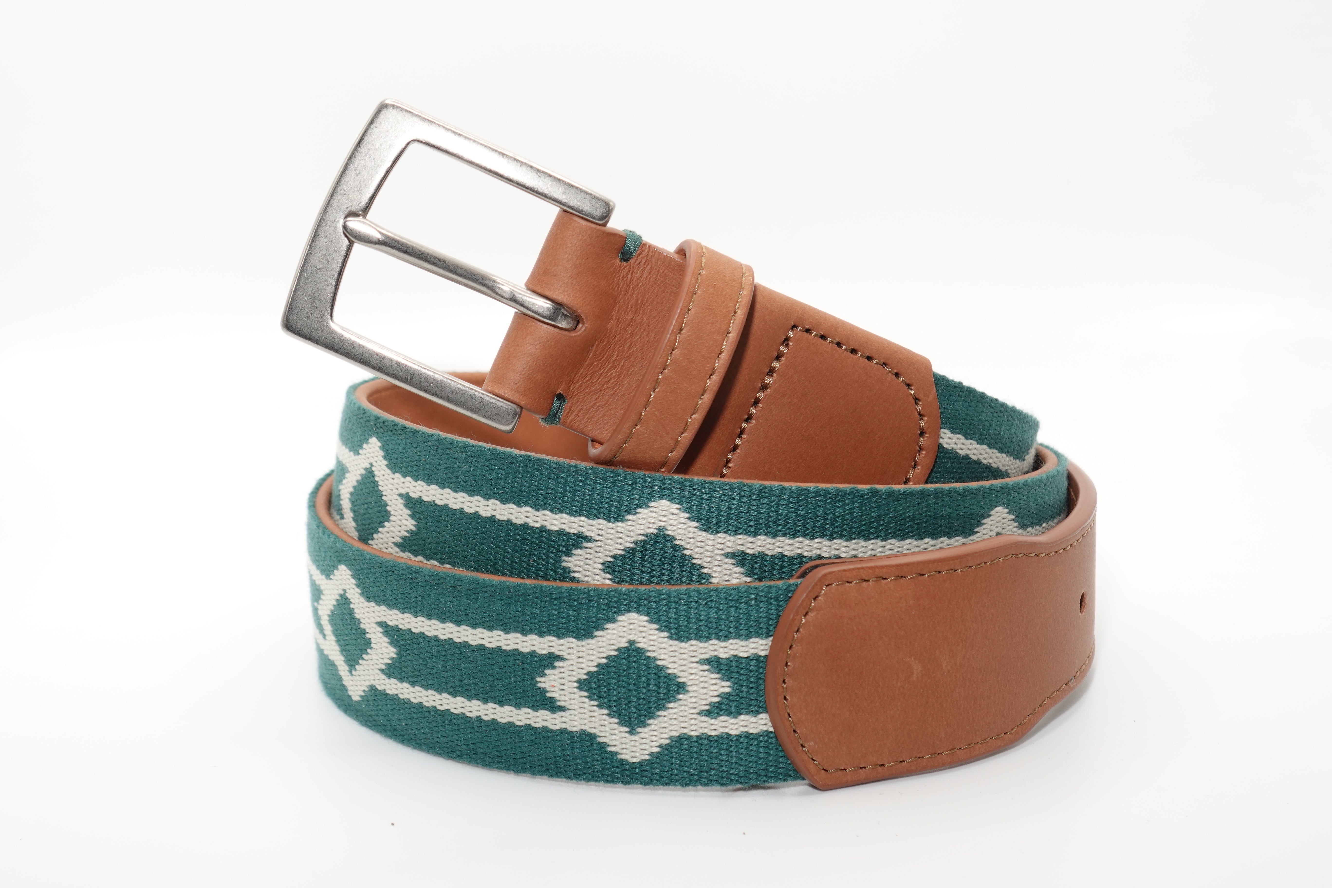 Montecito Woven Belt - Hunt Green