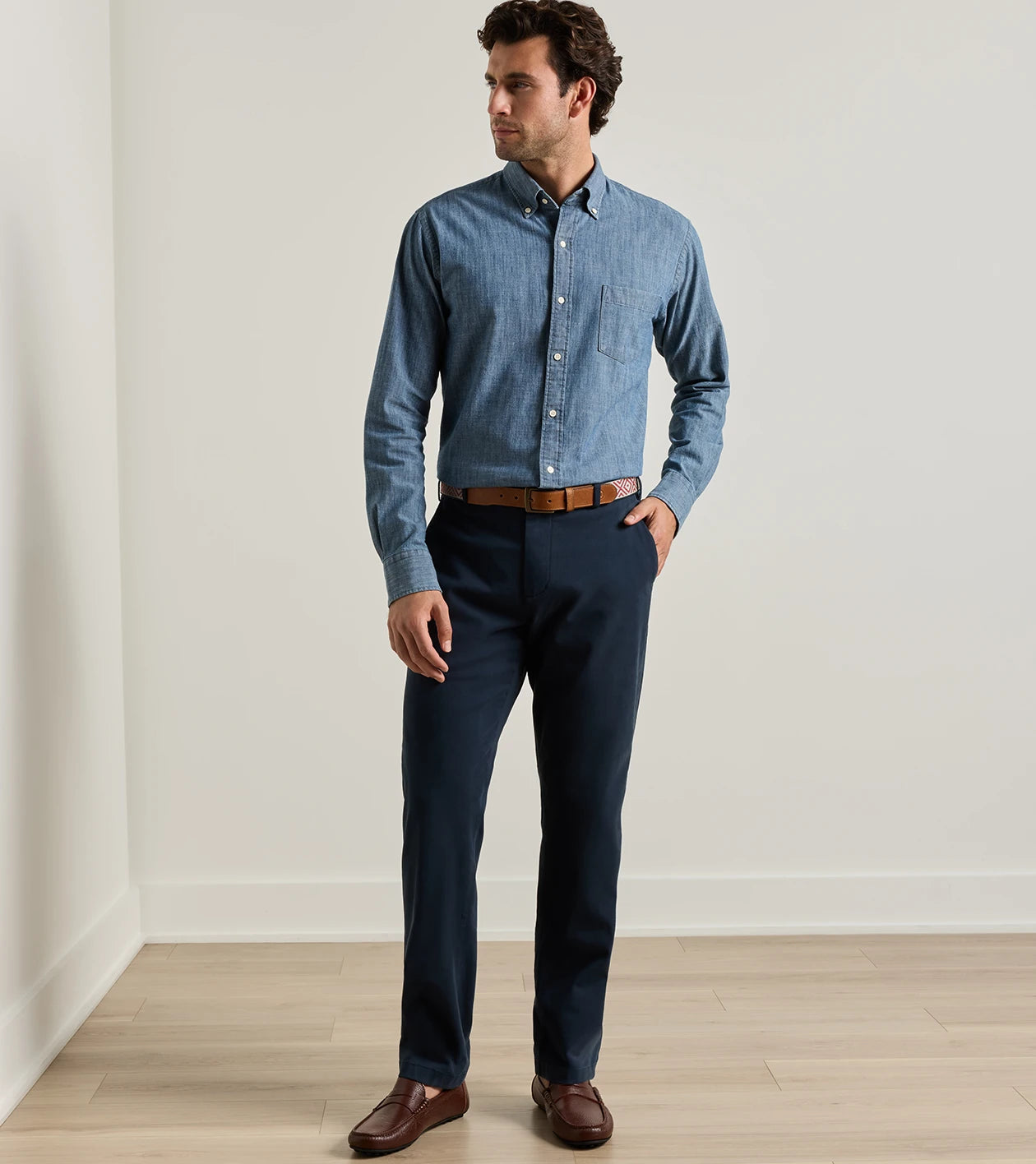 Peter Millar X Mobjak Woven Belt - Chili Red / Stone