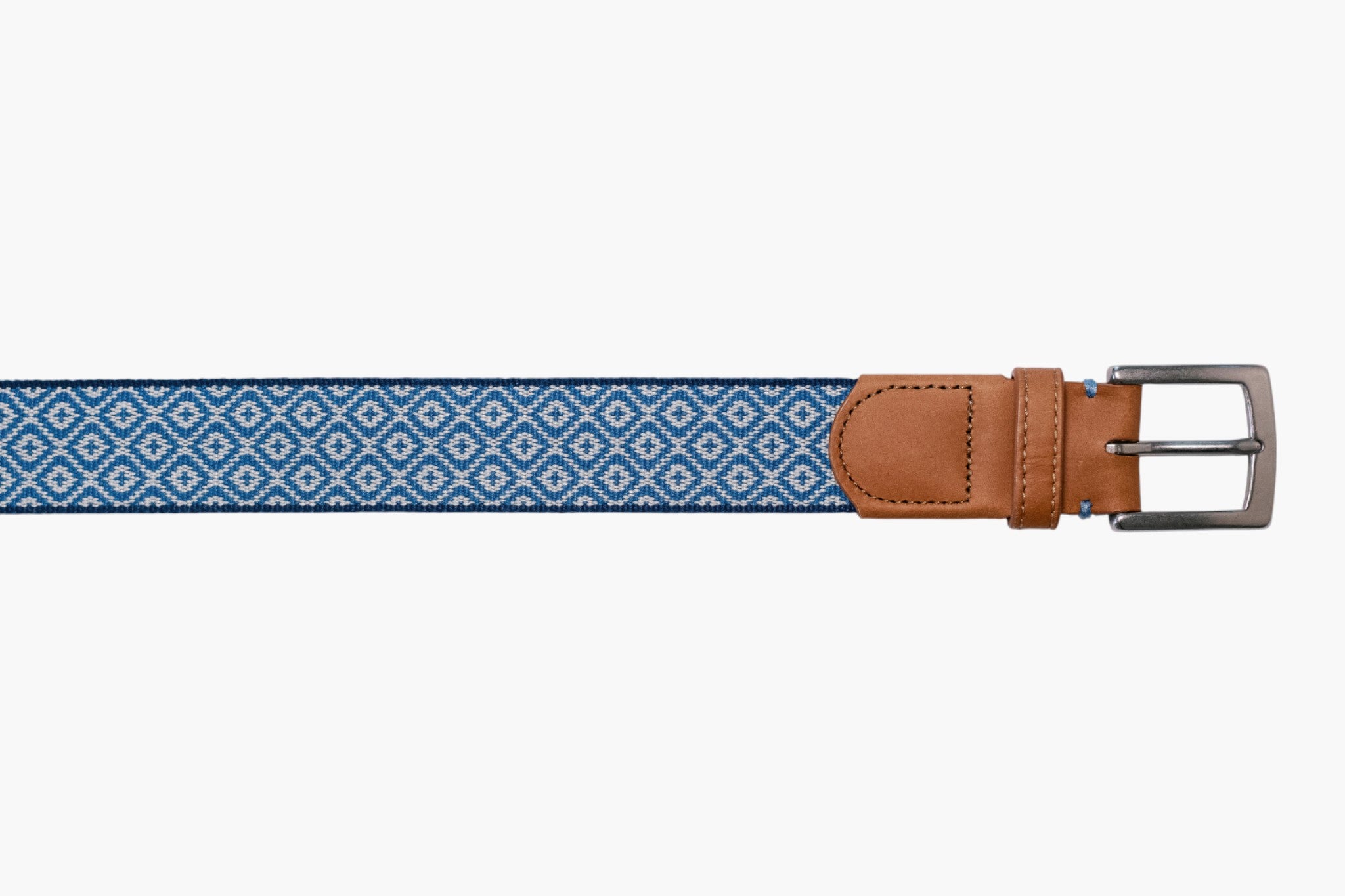 Carmel-by-the-Sea Woven Belt - Stone/Admiral Blue/Navy