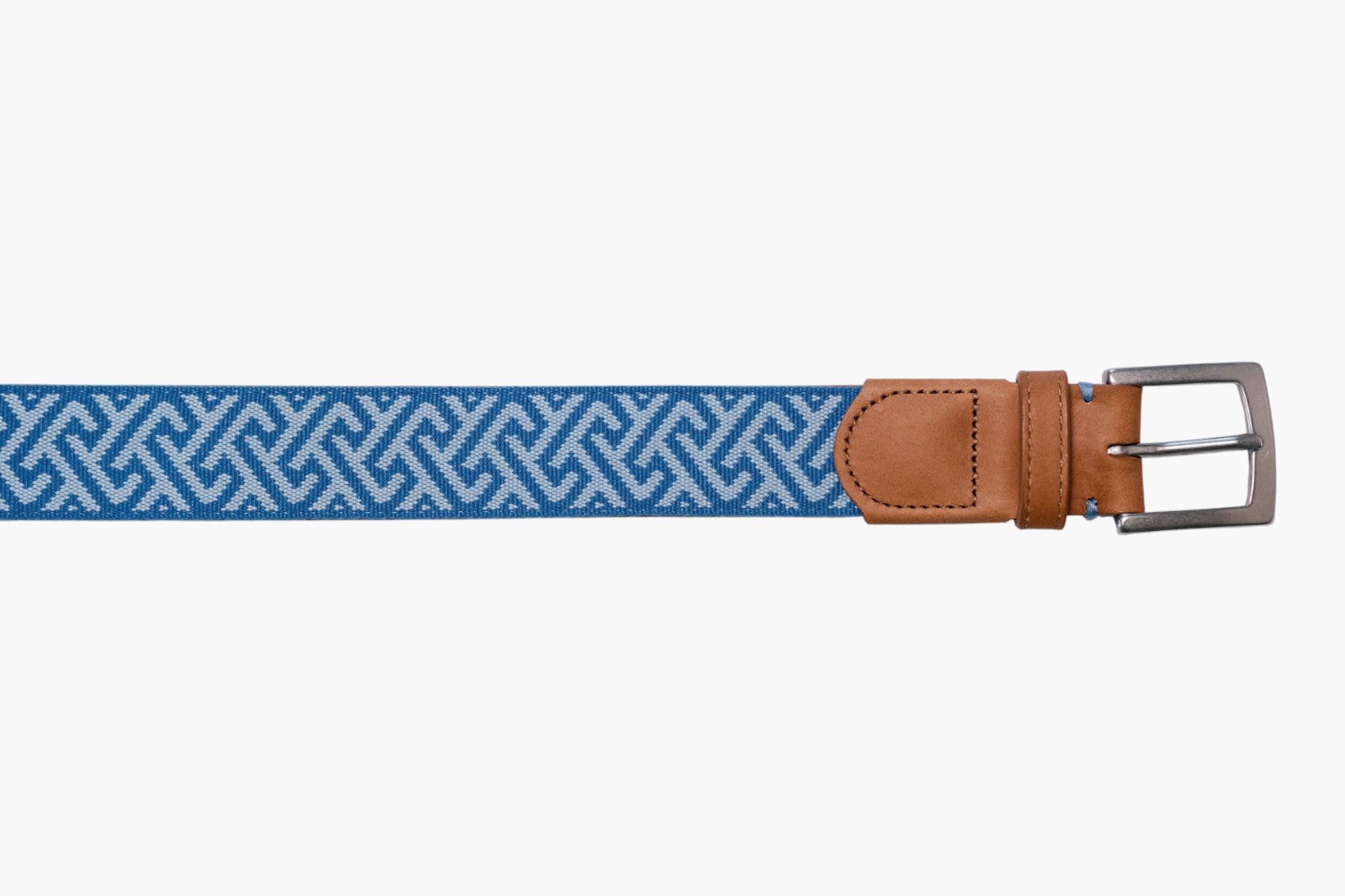 Charleston Woven Youth Belt - Sky Blue/Admiral Blue