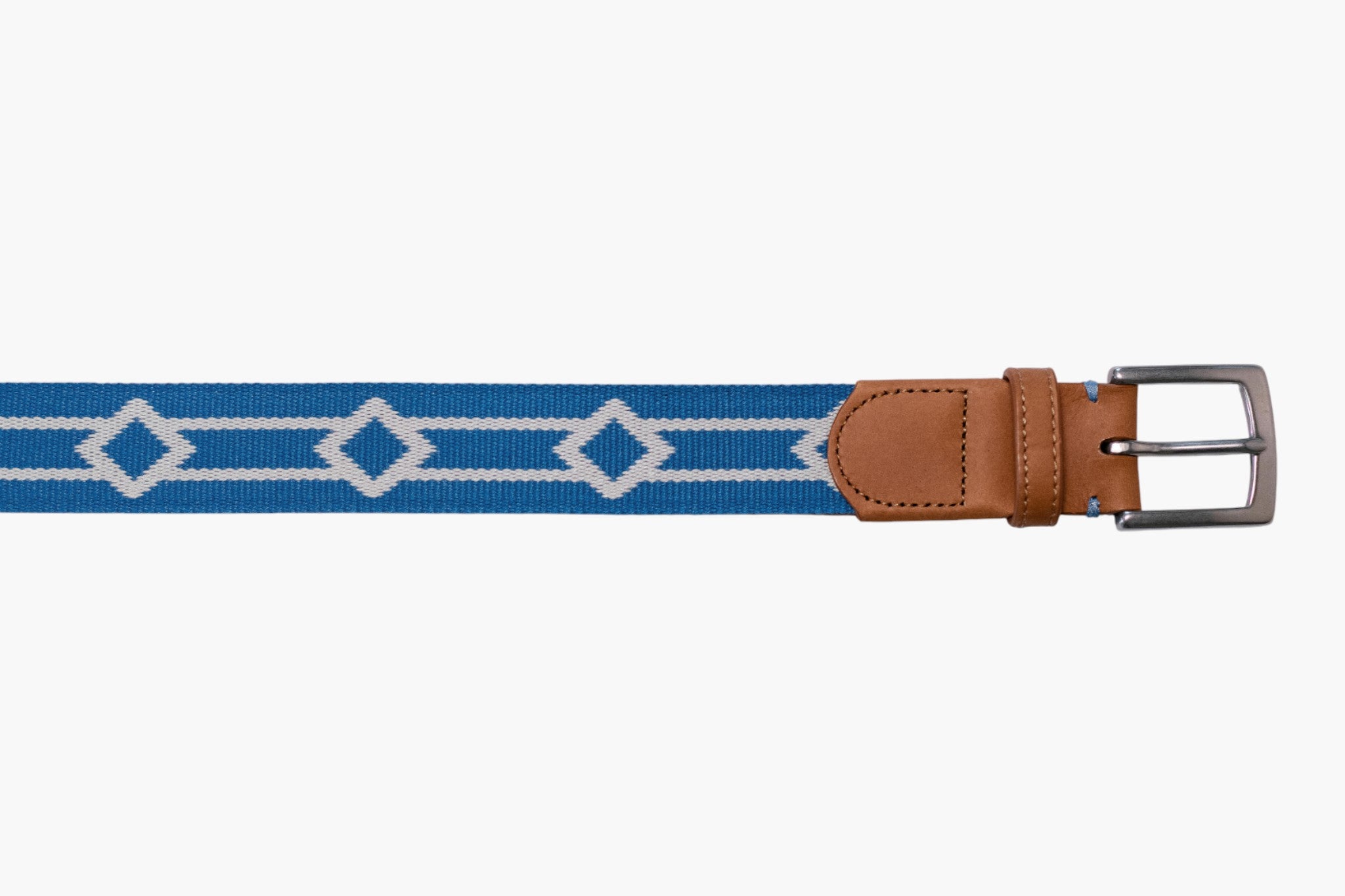 Montecito Woven Belt - Admiral Blue/Stone