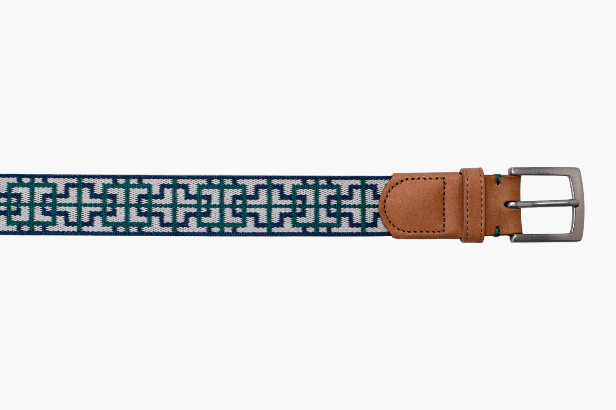 Hanalei Woven Belt - Stone/Navy/Hunt Green