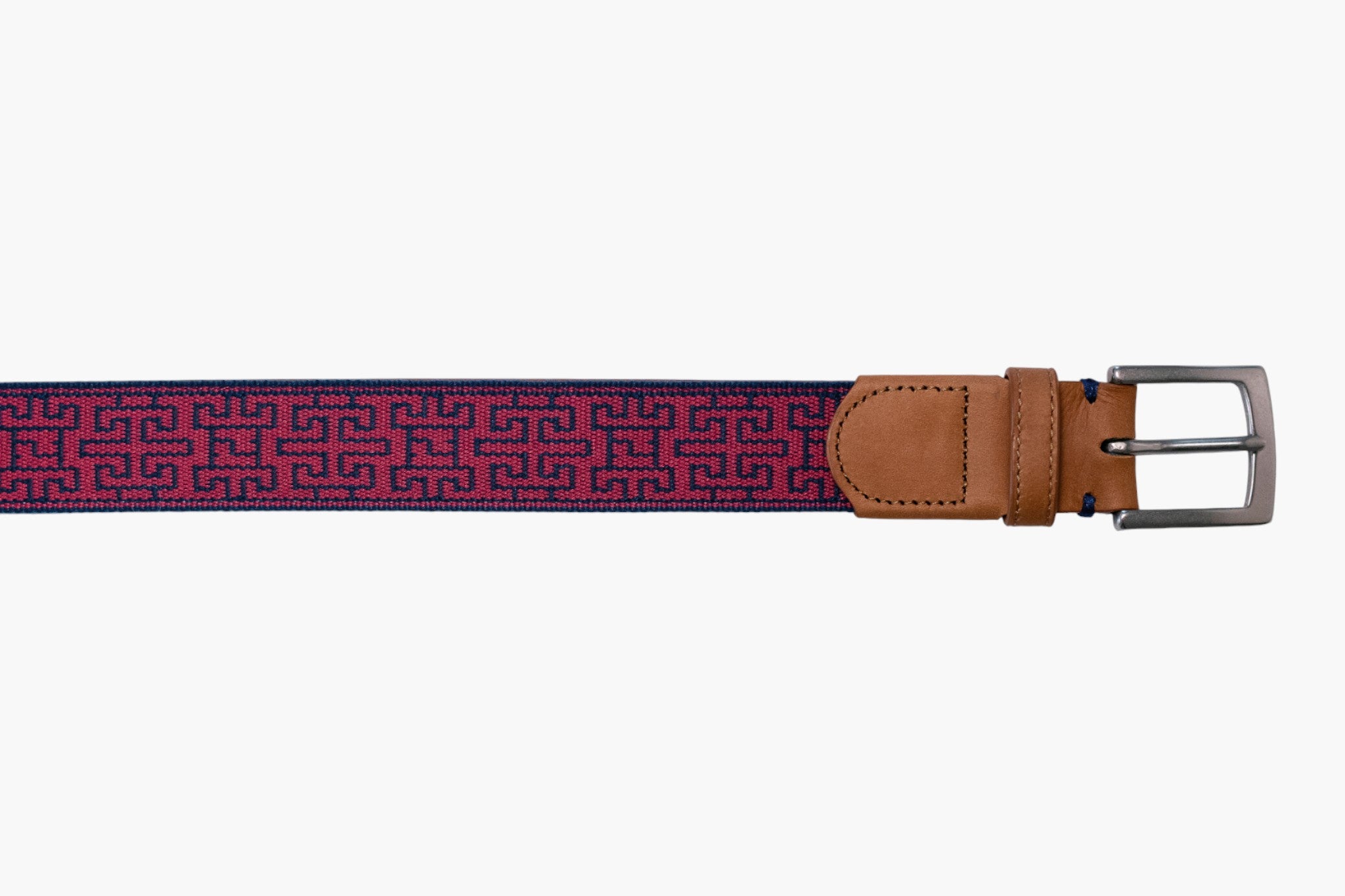 Telluride Woven Belt - Harbor Red/Navy