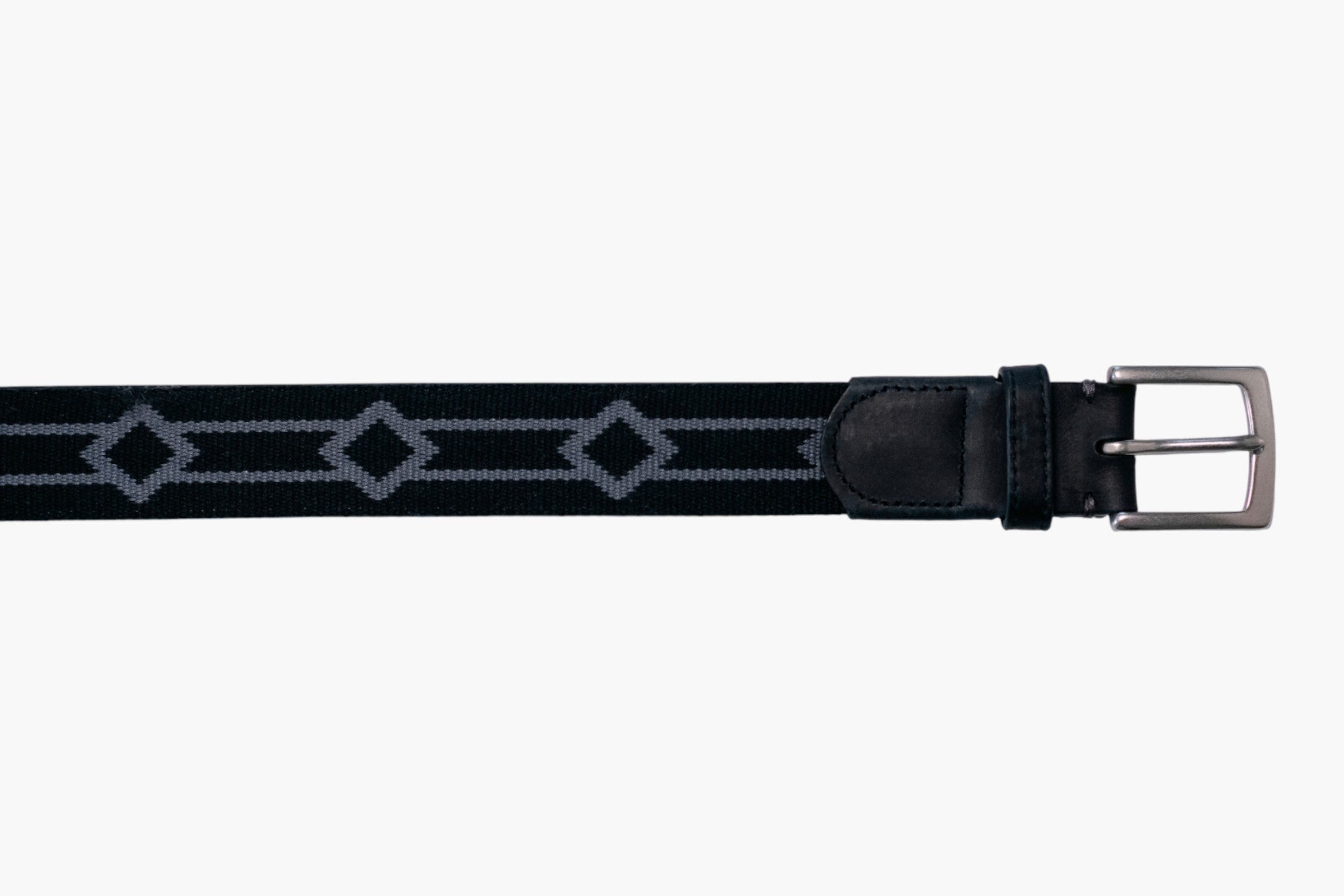 Montecito Woven Belt - Black/Charcoal