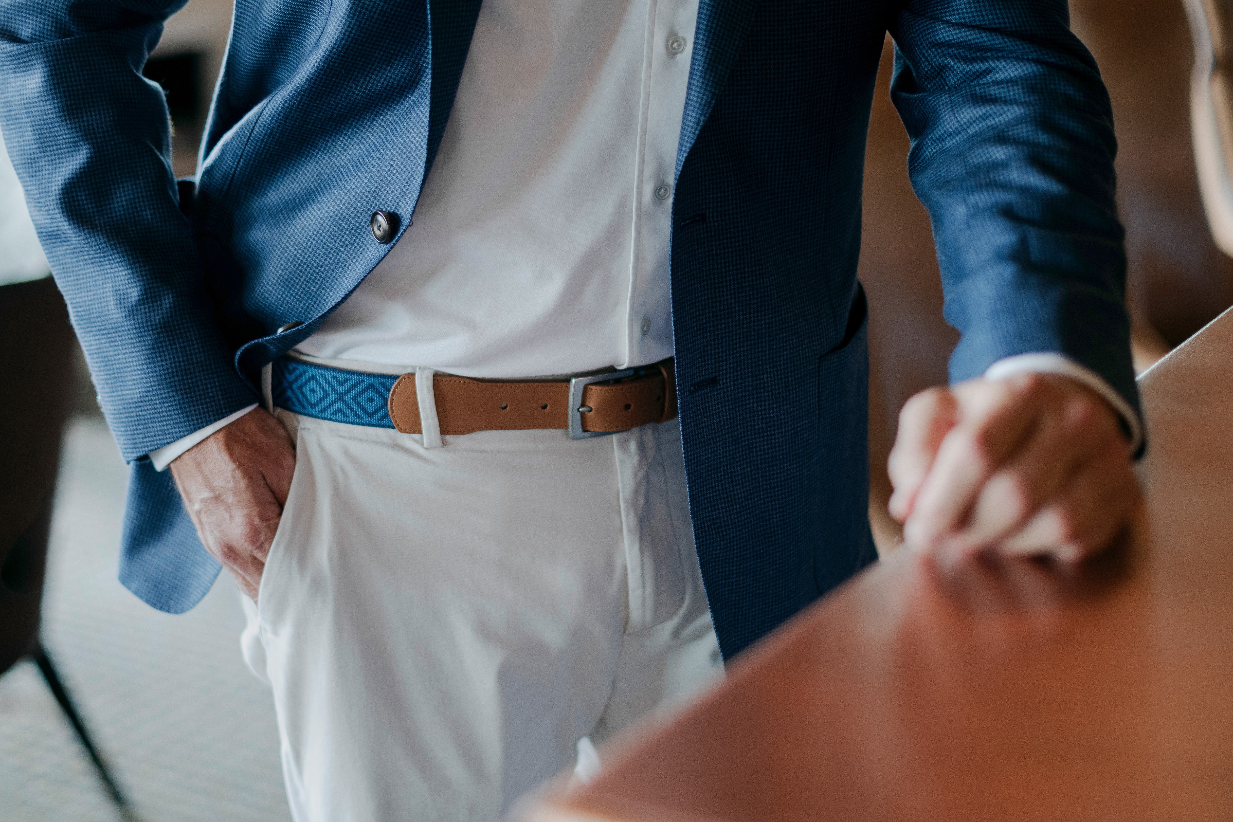 Southampton Woven Belt - Navy/Admiral Blue
