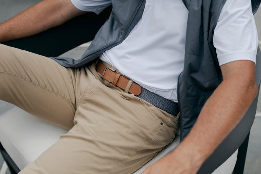 Telluride Woven Belt - Pewter/Charcoal