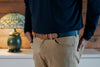 Carmel-by-the-Sea Woven Belt - Navy/Hunt Green