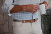 Kennebunkport Woven Belt - Stone/British Khaki