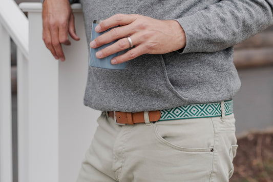 Southampton Woven Belt - Hunt Green