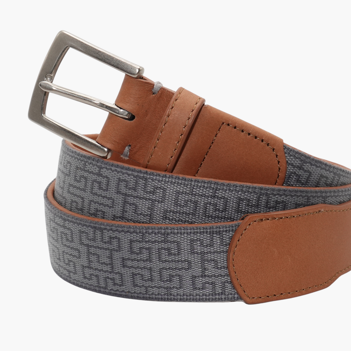 Telluride Woven Belt - Pewter/Charcoal